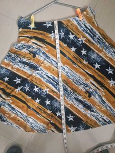 flared mini midi skirt stretchable
