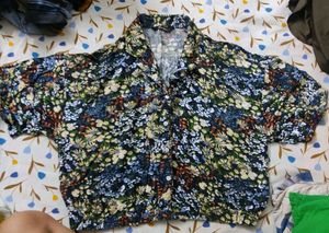 Floral Print Short Sleeve Shirt