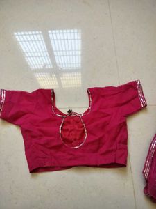 Beautiful Pink Saree with Sequins