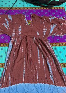 Adjustable Boho Tie-Dye Maxi Dress