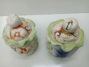 Antique Ceramic Container Pots