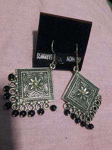 Silver Oxidised Earrings