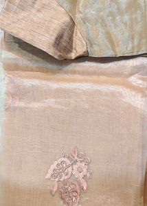 Designer Silk Blend saree with blouse