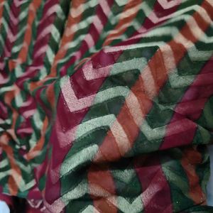 multi colour saree