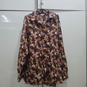 Floral Print Long Sleeve Shirt