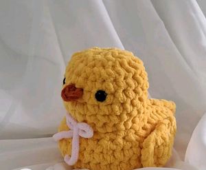 Adorable Crochet Chick Plush Toy