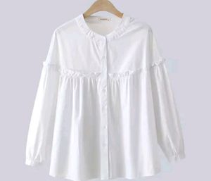 Korean style trendy tunic a3 white