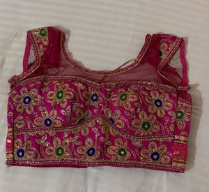Embellished Pink Padded Blouse
