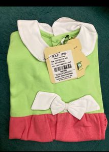 Combo Girls Light Blue Outfit And Green Romper