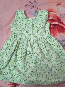 Cute Green Floral Dress