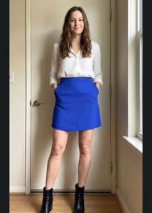 Beautiful Royal Blue Mini Skirt