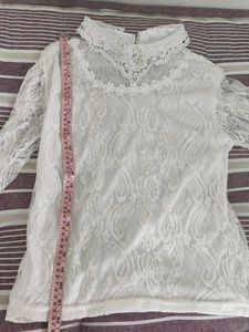 Elegant Lace High Neck Top