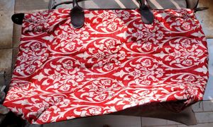 Stylish Red Floral Tote Bag