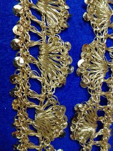 Golden Dupatta Leces