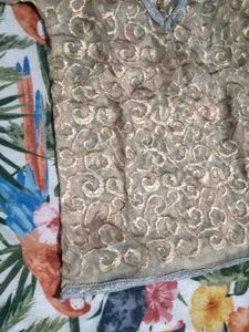 Gold Embellished Kurti Top
