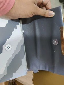 Stylish Gray &amp; White Shoulder Bag