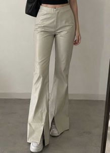 White Flared Leggings