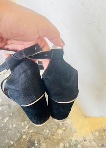 Black Ankle Strap Heels