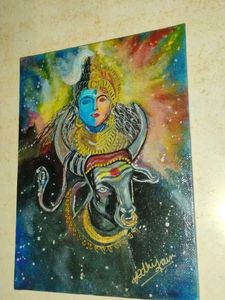 Lord Shiva &amp; Nandi Painting