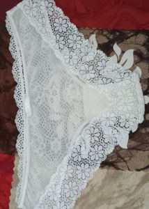 Lace Briefs with Satin Bow 5
