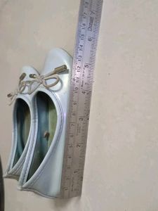 Bata White Ballet Flats with Bow
