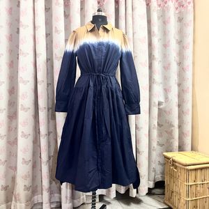 Organic Cotton Ombre Effect Maxi Dress