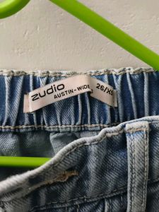 Light Wash Denim Cargo Pants