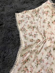 Floral Print Girls Top &amp; Shorts Set