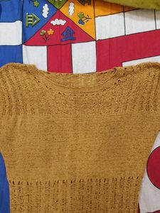 Mustard Yellow Knit Top