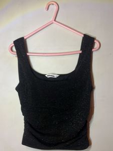 Sparkly Black Tank Top