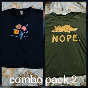 Cute Graphic T-Shirt Combo