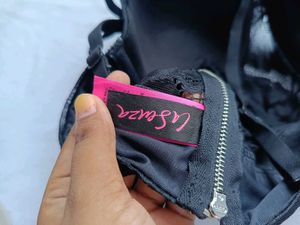 Black Lace Ruffle Bra
