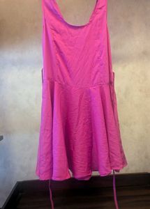Urban Religion Hot Pink Fit & Flare Dress (S)