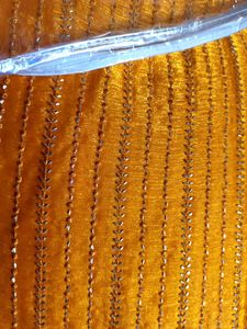 beautiful yellow Moti work saree real Zari