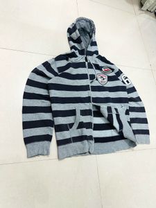 Striped Zip-Up Hoodie 🇺🇸