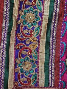 Vibrant Pink Embroidered Saree