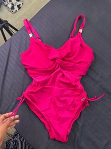Vibrant Pink One-Piece Swimsuit