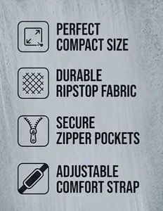 The WESTCODE red and gray - 3 Pocket Sling bag