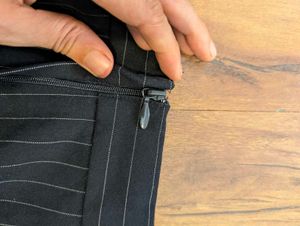 Classic Pinstripe Pencil Skirt