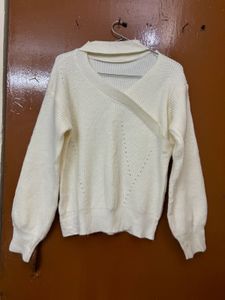 Korean Mock Neck Soft Woollen Sweater