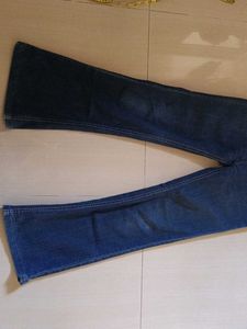 Women's Flared Blue Denim Jeans