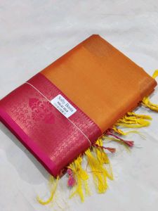 New Trendy Malai Silk Allover Boota Saree