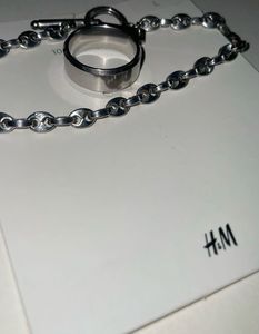 H&amp;M Chain Necklace with Ring