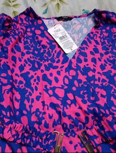 Shein Abstract Print Fit &amp; Flare Dress