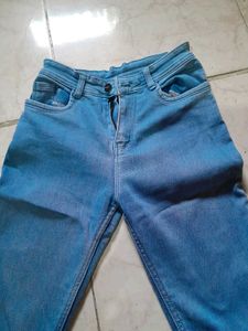 Trendy Blue Flare Jeans