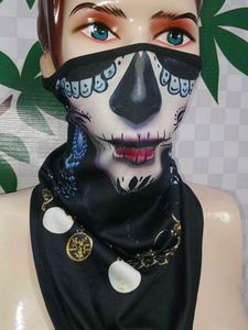 (800)Skull Face Mask &amp; Scarf