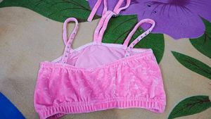 Sparkly Pink Velvet Crop Top
