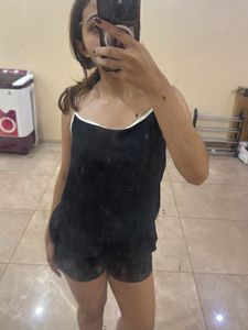 Black Sleep Set - Tank & Shorts
