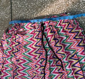Colorful Zigzag Print Ethnic Skirt