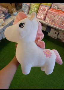 Cute White Unicorn Plush Toy